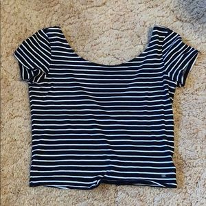 Striped crop top